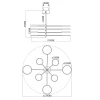Потолочная светодиодная люстра Moderli Run V5071-CL