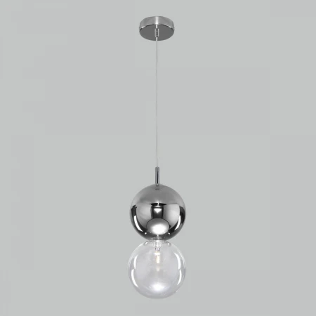 Подвесной светильник Eurosvet Selisa 50091/1 хром/дымчатый
