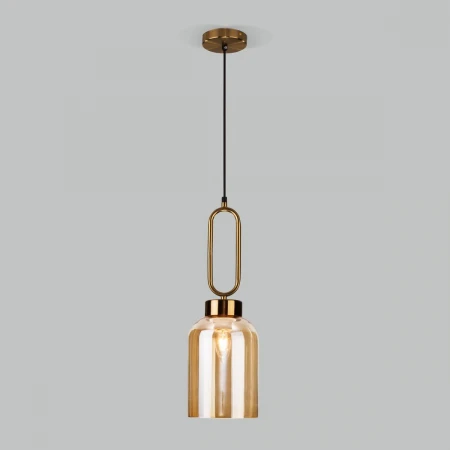 Подвесной светильник Eurosvet Flou 50229/1 янтарный