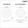 Потолочный светодиодный светильник Novotech Trin 358601