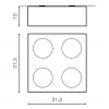 Накладной светильник Azzardo Paulo 4 230V AZ2887