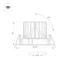 Встраиваемый светодиодный светильник Arlight MS-Forecast-Built-Turn-R102-12W Day4000 035452