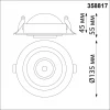 Встраиваемый светодиодный светильник Novotech Gesso 358817