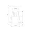 Встраиваемый светодиодный светильник Elektrostandard 15269/LED черный/сатин никель 4690389174377