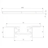 Шинопровод однофазные встраиваемый Elektrostandard Track Rail WH Recessed 85083/00 4690389178535