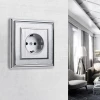 Розетка с заземлением и шторками Werkel cеребряный рифленый W1171109 4690389159725 Розетка с заземлением и шторками Werkel cеребряный рифленый W1171109 4690389159725