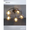 Потолочная люстра Seven Fires Rumo WD3527/5C-BK-CR-CL Потолочная люстра Seven Fires Rumo WD3527/5C-BK-CR-CL