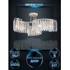 Потолочная люстра Seven Fires Iveya WD3549/6C-WT-FGD-CL