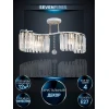 Потолочная люстра Seven Fires Iveya WD3549/4C-WT-FGD-CL