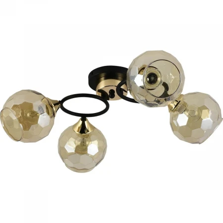 Потолочная люстра Reluce 01357-0.3-04B BK+FGD