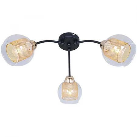 Потолочная люстра Illumico IL7163-3CIN-79 BK GD