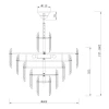 Подвесная люстра Maytoni Flare DIA200PL-08G