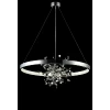 Подвесная люстра Crystal Lux GARDEN SPLED+4 D800 CHROME