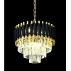 Подвесная люстра Lumina Deco Funneli LDP 6003-400 BK+F.GD