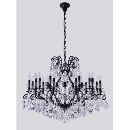 Подвесная люстра Crystal Lux Magnifico SP19 Black/Transparent