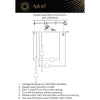 Подвесной светодиодный светильник Aployt Zhozefin APL.038.06.50