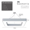 Подвесной светодиодный cветильник Geometria ЭРА Quadro SPO-162-W-40K-070 70Вт 4000К белый Б0050584