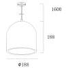 Подвесной светильник Deko-Light Concreto 342128