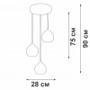 Подвесной светильник Vitaluce V3785-1/3S Подвесной светильник Vitaluce V3785-1/3S
