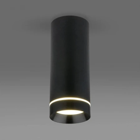 Потолочный светодиодный светильник Elektrostandard DLR022 12W 4200K черный матовый a037518