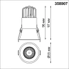 Встраиваемый светодиодный светильник Novotech Spot Lang 358907 Встраиваемый светодиодный светильник Novotech Spot Lang 358907