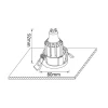 Встраиваемый светильник Crystal Lux CLT 001С1 WH