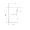 Бра Elektrostandard Cono MRL 1027 белый a061048