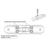 Прямой коннектор Denkirs TR1008-WH