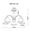 Потолочная люстра MyFar Anna MR1451-5C