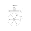 Потолочная люстра MyFar Stacy MR1010-6C