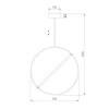 Подвесной светодиодный светильник Eurosvet Element 90282/1 бронза