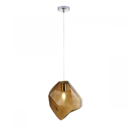 Подвесной светильник Crystal Lux NUESTRO SP1 CHROME/BROWN