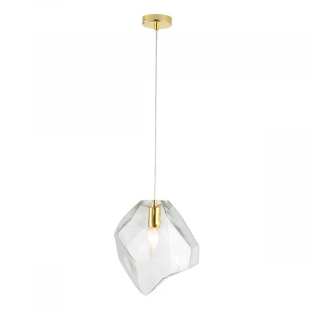 Подвесной светильник Crystal Lux NUESTRO SP1 GOLD/TRANSPARENT