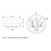Настенно-потолочный светодиодный светильник IEK ДПО LDPO1-5032D-12-4000-K01