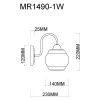 Бра MyFar Kris MR1490-1W