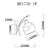 Бра MyFar Stella MR1730-1W