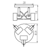 Спот Kanlux SONDA II EL-3O B 34926