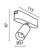 Трековый светодиодный светильник Maytoni Technical Focus LED TR103-1-5W3K-M-B