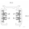 Шинопровод трехфазный Deko-Light D Line 3 м 710008