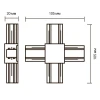 Коннектор X-образный Jazzway PTR CX-WH 5010888