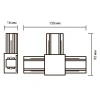 Коннектор T-образный Jazzway PTR/R CT-BL 5031890