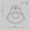 Встраиваемый светодиодный светильник Maytoni Technical Zoom DL034-L12W4K-B