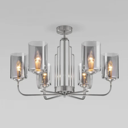 Потолочная люстра Eurosvet Defi 60138/6 сатин-никель