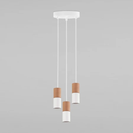 Подвесная люстра TK Lighting 6306 Elit White Wood