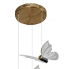 Подвесная светодиодная люстра Natali Kovaltseva Butterflies Led Lamps 81366 Gold Подвесная светодиодная люстра Natali Kovaltseva Butterflies Led Lamps 81366 Gold