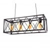 Подвесная люстра Lumina Deco Nortis LDP 11535-4 BK