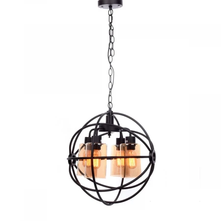 Подвесная люстра Lumina Deco Stradi LDP 11509-4 BK