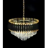Подвесная люстра Lumina Deco Funneli LDP 6003-500 BK+F.GD