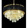 Подвесная люстра Lumina Deco Funneli LDP 6003-500 BK+F.GD