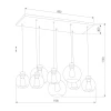 Подвесная люстра TK Lighting 4113 Cubus Graphite Подвесная люстра TK Lighting 4113 Cubus Graphite